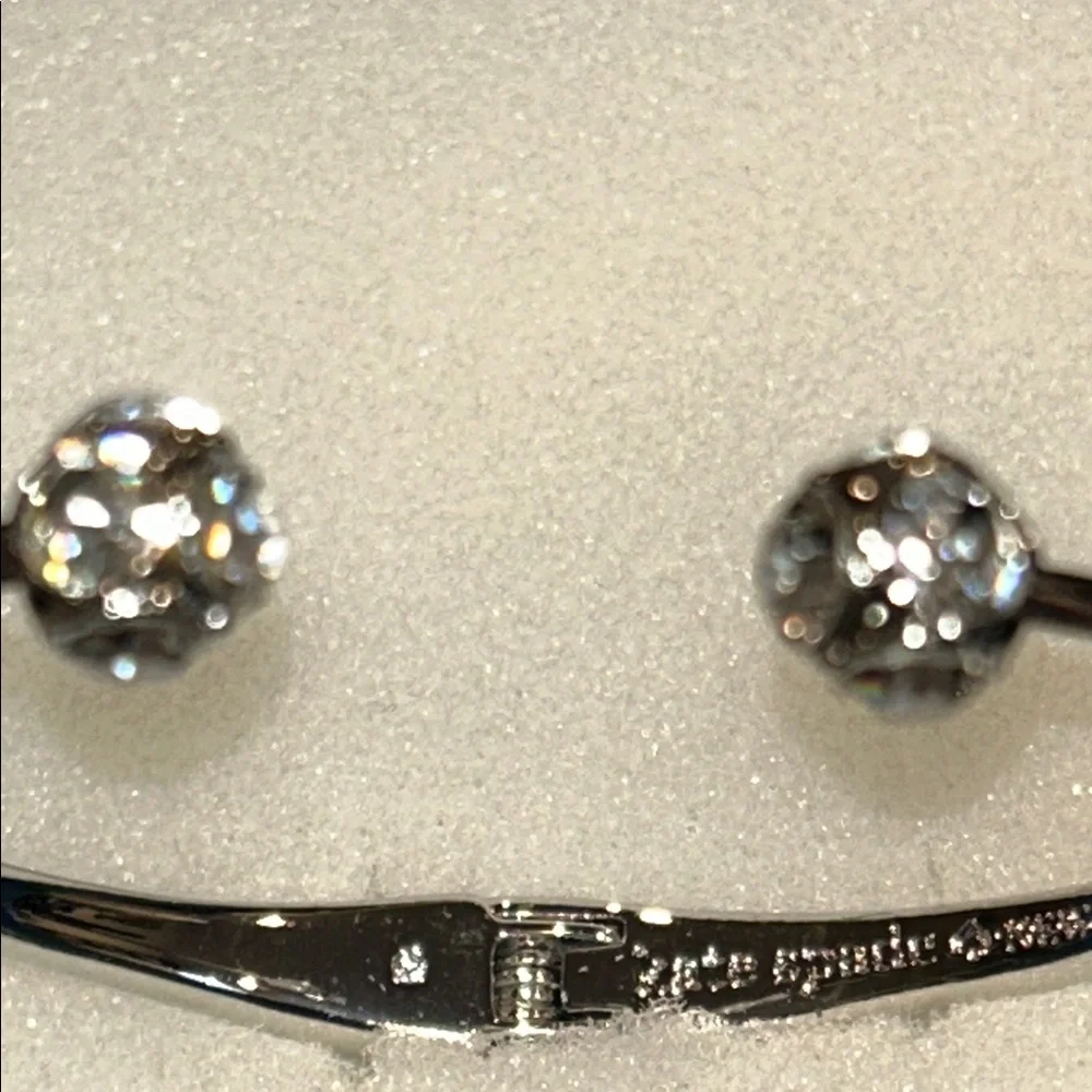 Kate Spade Crystal Hinged Open Cuff Bracelet - Picture 5 of 10